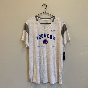 NIKE Heathered Grey Super Soft Boise State Broncos Collegiate Shirt